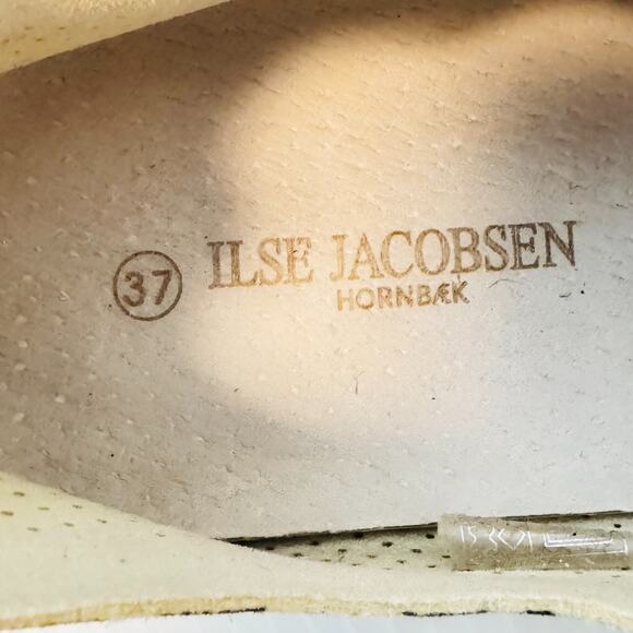 Ilse Jacobsen Shoes Womens 37 US 7 Brown Black Animal Print Tulip Slip On Flats - Picture 10 of 11